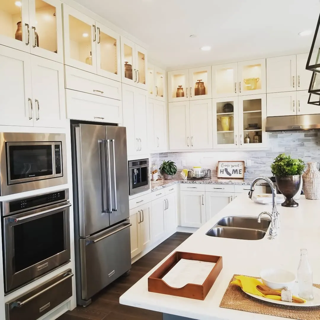 Restored kitchen — clean, dry, and reoccupied after remediation.